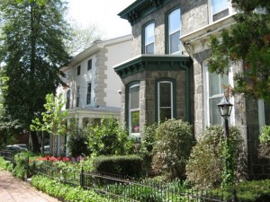 Historic Victorian homes in Powelton Village