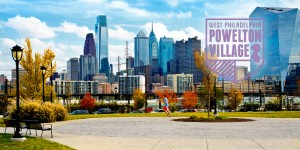 View of Philly skyline from Powelton Village