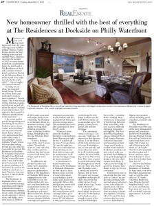 Residences at Dockside_Courier Post Story_Nov 2013