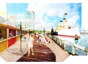 Dockside_Spruce St Harbor Park -boardwalk-rendering