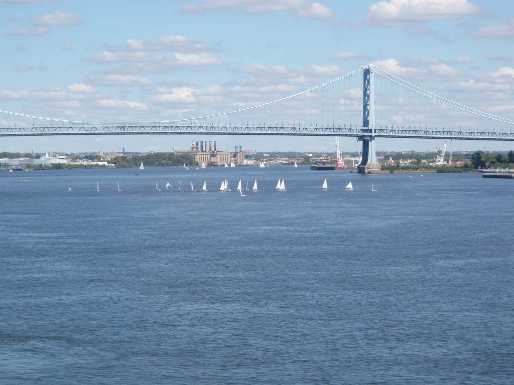 Dockside_River view with sailboats