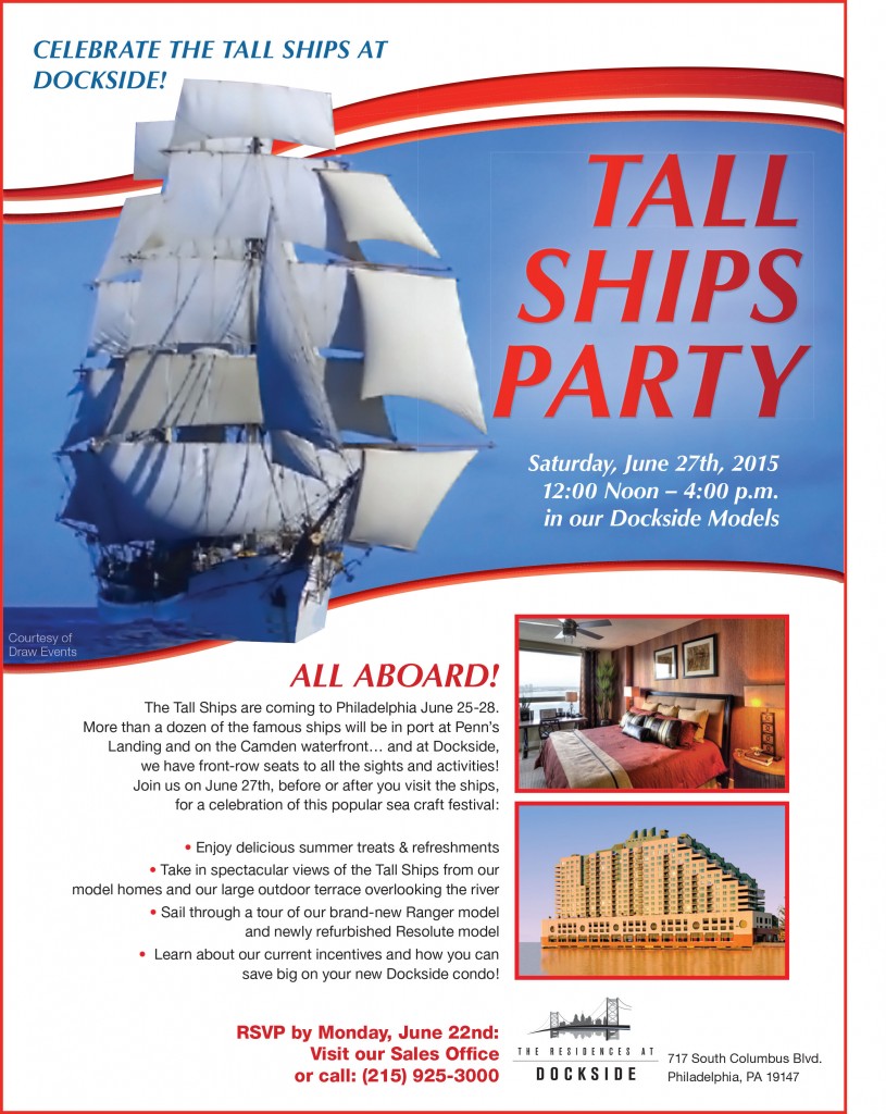 Dockside Tall Ships Party Flyer