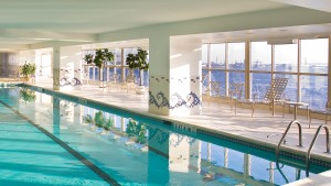 Indoor pool at Dockside