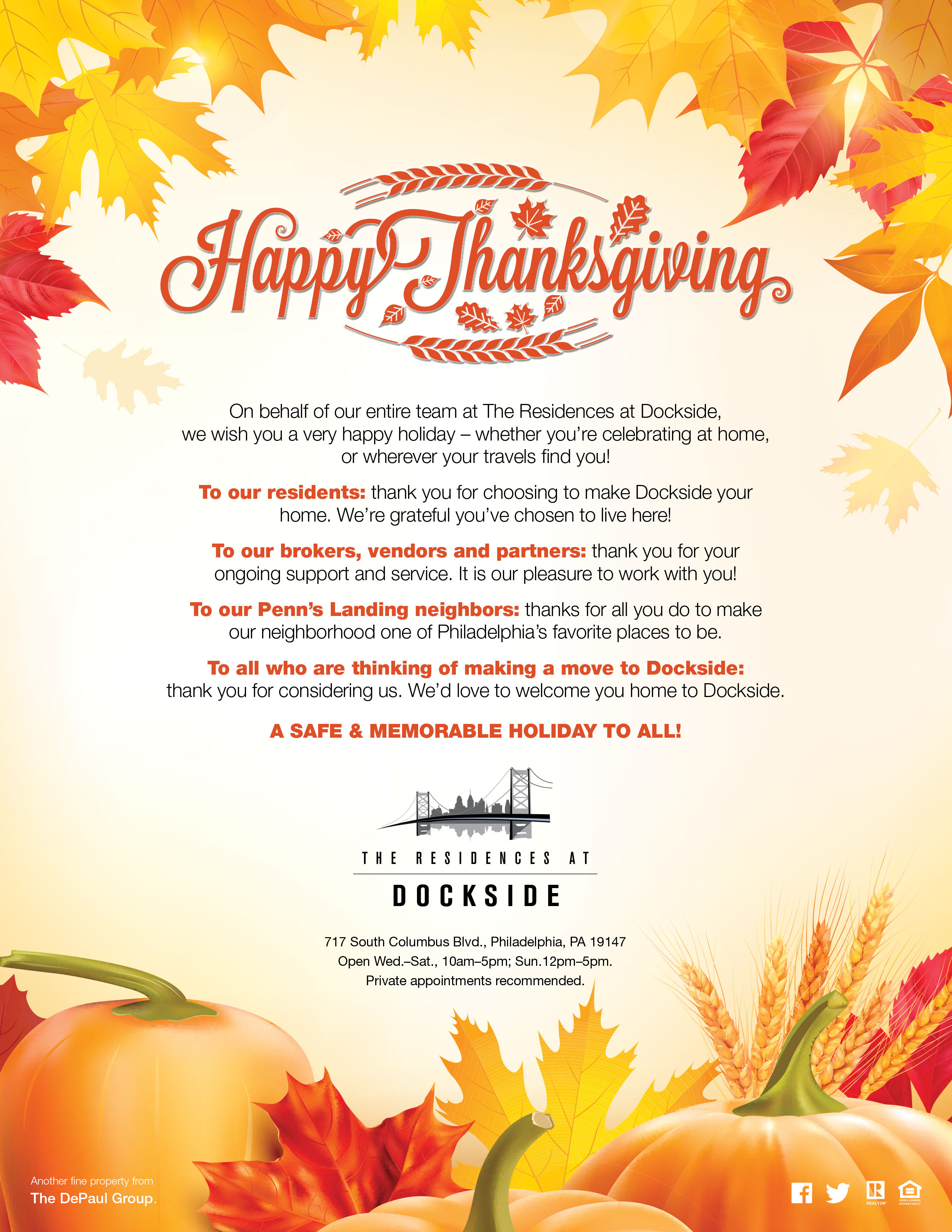 Dockside Thanksgiving Greeting 2017