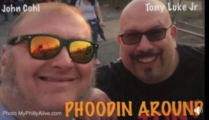 Screen shot from "Phoodin Around" web show with Tony Luke Jr and J Cohl