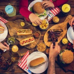 4th of July food spread