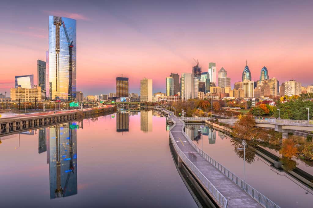 Schuykill River at Sunset