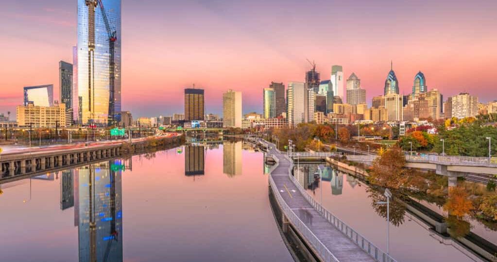 Schuykill River at Sunset