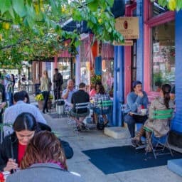 Outdoor Cafe in Philadelphia's Bella Vista Neighborhood