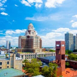 The skyline of Philadelphia’s Old City neighborhood