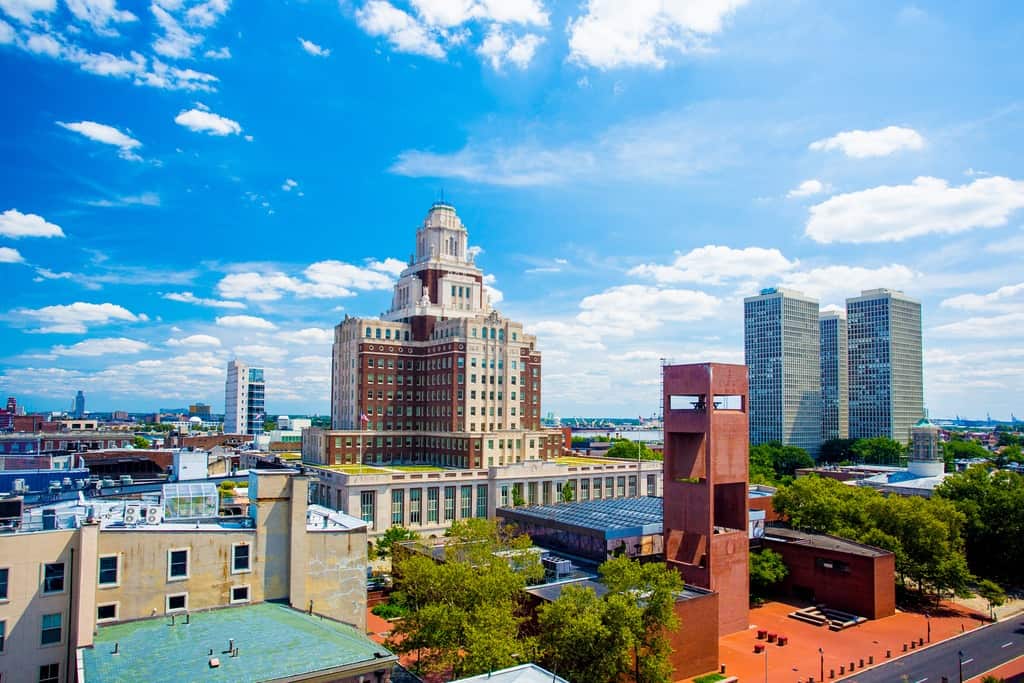 The skyline of Philadelphia’s Old City neighborhood