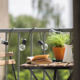 Cozy home balcony