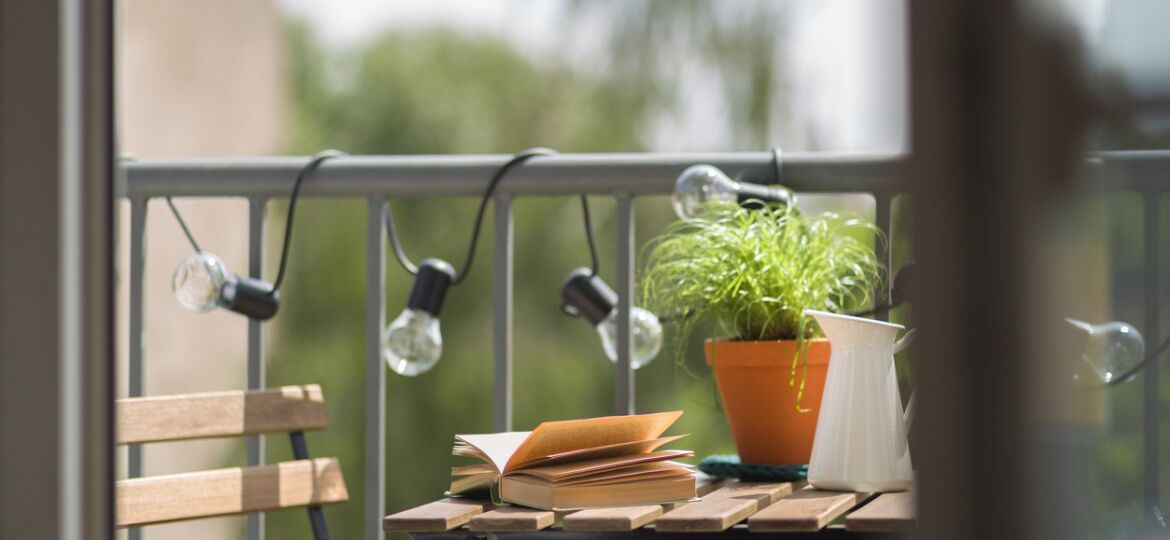 Cozy home balcony