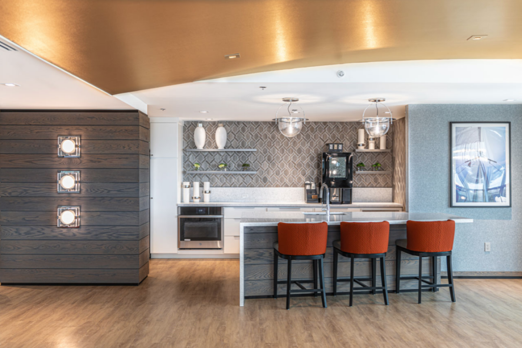 Community Clubroom at The Residences at Dockside