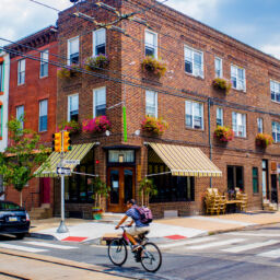 Biker on East Passyunk