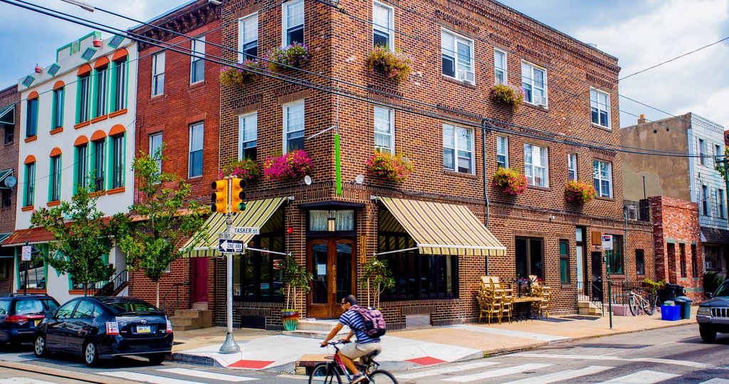 Biker on East Passyunk