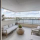 Terrace with gorgeous views at The Residences at Dockside